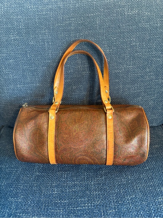 Etro Milano Handbags - ETRO Milano Paisley Papillon Barrel Bag | Vintage Made in Italy